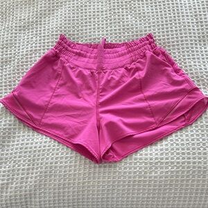 Lululemon Athletica Hotty Hot 2.5 inch Pink Athletic Shorts